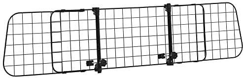 PawHut Barrera Protectora de Coche para Perros 91-152x30 cm Negro