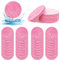 ZOCONE 70 PCS Face Sponges for Cleansing Exfoliating, 60mm/2.4In Natural Wood Pulp Cotton Face Sponges Reusable Compressed Facial Sponge, for Makeup Removal Face Wash Cleansing Skin Clean(Pink)