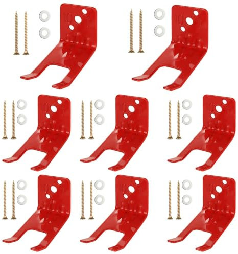 WOPPLXY 8 Stück Feuerlöscher-Halterung, Feuerlöscher-Halterungen für 5 bis 5,9 kg trockene Chemikalien und Wasserlöscher, universeller Feuerlöscher-Aufhänger für alle Feuerlöscher mit