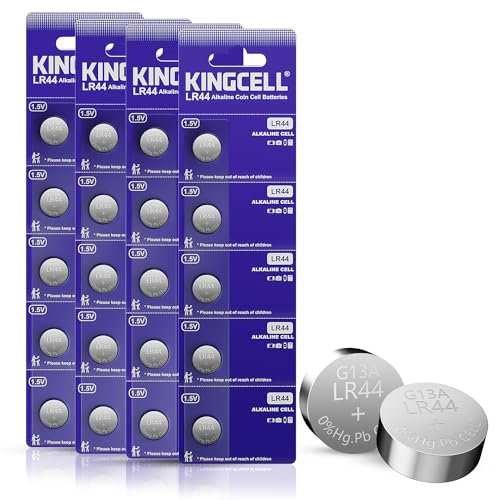 KINGCELL LR44 Batteries 20 Pack 1.5V Alkaline Button Coin Cell Batteries with High Capacity Utral Long-Lasting For Use in Watches, Calculators and Other Electronic Devices