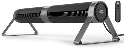 Vornado Airbar 4 | 35 Tower Fan and Horizontal Air Circulator with Remote Control, 3 Speed Settings | Black