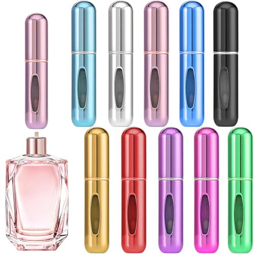 Etievort 6 Stück 6ml Parfümzerstäuber Nachfüllbar, Parfum Zerstäuber für Unterwegs, Parfüm Abfüller, Perfume Travel Bottle mit Pumpenkopf, Zerstäuber Parfüm für Spaziergänge, Reisen und Ausgehen
