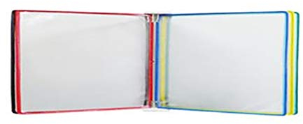 SEIBES Hängemappen-Organizer für die Wand, Dokumentenhalter A4 mit 5 Feldern und 10 Fächern zur Präsentation (Metall)