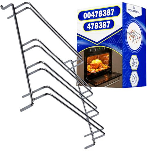 Side Support for Oven Tray and Rack 240x265x60 mm with Original Code 00478387 478387 for Bosch for Siemens for Balay for Constructa for Neff - Warranty 10 Years - MONTERAL