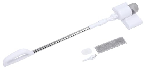 Limpiador de Ventanas Recargable USB, Herramienta Eléctrica Sin Cable con Cabezal Ajustable de 180 Grados y Palo Telescópico de 133cm - Limpieza Eficiente en Vidrios, Azulejos y