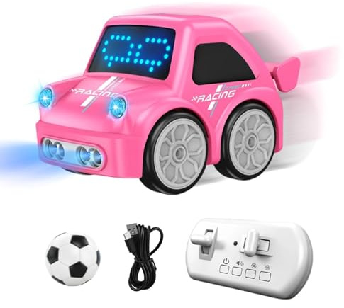 Radiostyrd Bil Liten Interaktiv Lastbilsrobot | Smart Fjärrkontrollbil med Följ och Flyktläge för Tonårstjej Födelsedag Present Förskola Lekrum och Barnkammare