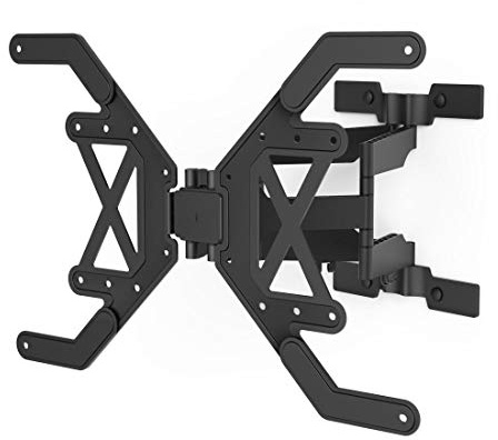 Hama TV Wandhalterung Schwenkbar, Neigbar, Slim (37-90 Zoll TV Halterung für Fernseher bis zu 40 kg, max. VESA 600x400, Ausziehbare Fernsehwandhalterung inkl. Fischer-Dübel & Bohrschablone) schwarz