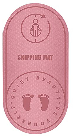 Syfinee Alfombrilla de cuerda de salto, protección contra las rodillas, absorción de impactos, resistente, con textura antideslizante para entrenamiento en casa y interior