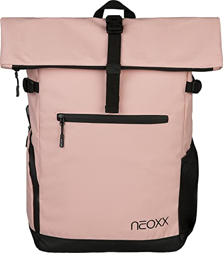 neoxx - VIBE Rolltop Rucksack mit Laptopfach, USB-Hub, Wasserabweichen, perfekt für Uni, Büro, Freizeit, Reisen. ca.19 Liter Volumen