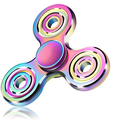 Vunake Fidget Spinner Fidget Toys Hand Spinner for Kids Adults Stainless Steel Bearing High Speed 3-5 Min Spins Precision Brass Tri Finger Gyro Toy EDC ADHD Focus Anxiety Stress Relief Sensory Toys