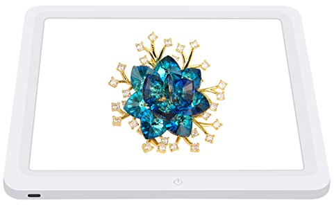 PULUZ Panel de luz LED para fotografía, sin sombras, para estudio fotográfico, caja de luz, luz inferior para joyas, cosméticos, obras de arte (29 cm)