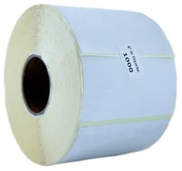BCS LABELS - Rollo de 1000 Etiquetas Térmicas Adhesivas 80x60mm para impresoras Térmicas (Zebra, TSC, Toshiba, Brother) Etiqueta térmica para códigos de barra, etiqueta precio (1)