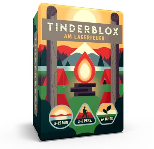 Calderan Tinderblox - am Lagerfeuer - Geschicklichkeitsspiel (DE): Der Internationale Alley Cat Games als deutsche Edition.