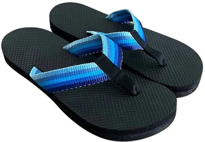 PRETTYLE Versteckte Penis-Flops, lässige Sommer-Strand-Freely-Serie, bequeme, rutschfeste Sandale, Parodie, lustige, neuartige Design-Flip-Flops, Schaumgummi-Hausschuhe (Blue,43)