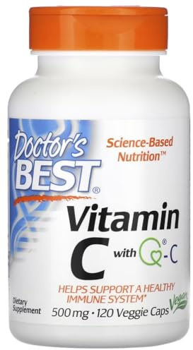 Doctor's Best - Vitamina C con Q-C | Soporte antioxidante y fortalecimiento inmunológico - 500mg - 120 cápsulas