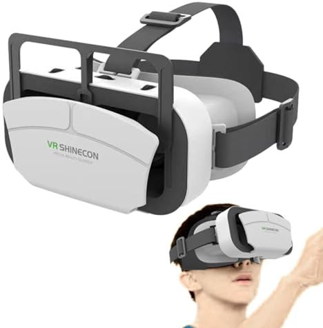 Phone VR Headset - Virtual Reality Goggles - Clear Virtual Reality Headset For VR Games & Movie | Virtual Reality Goggles Glasses Cell Phone