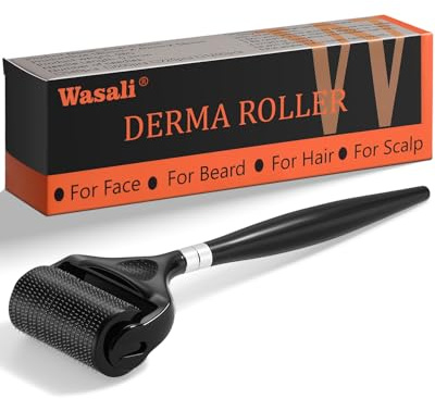 Titanium Derma Roller For Face Hair Beard，Beard Microneedle Roller For Men With Storage Case，Scalp Derma Roller For Women，Personal Use Microneedling Roller Microdermabrasion Beauty Instrument
