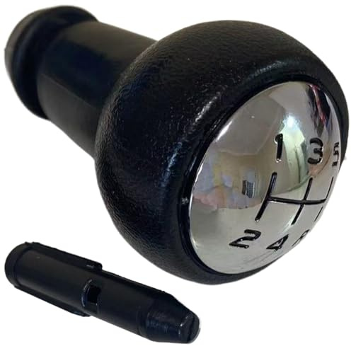 Amazleer Pommeau de Vitesse, De Levier de Vitesses Manuel 5 Vitesses Compatible pour Peugeot 206 207 307 308 407 / Citroën C2 C3 C4 Picasso 2403.CN (Noir)