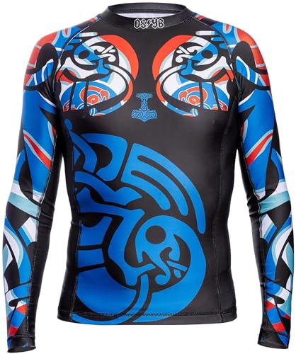 Hardcore Training Nordic Rashguard Uomo Manica Lunga MMA BJJ Boxe
