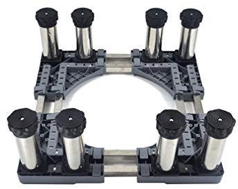 Base de machine à laver Base de support de machine à laver Anti-vibration Muet Base de sèche-linge renforcée Réfrigérateur Congélateur Universel Hauteur de grille haute 18-22 cm Support de cuisin