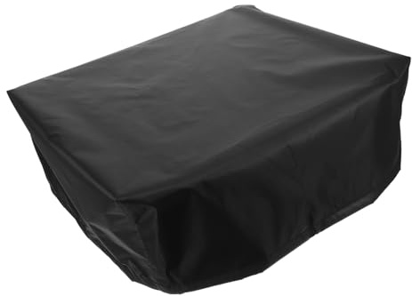 GLEAVI Housse De Protection Platine Vinyle Étanche Toile Oxford Couvercle Antipoussière Réversible Pour Gramophone Vintage Et Haut-parleur Noir