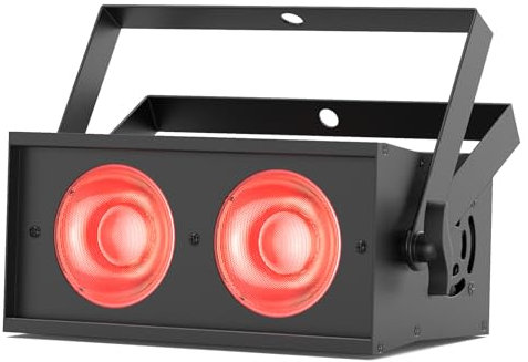 150W RGBW Bühnen Par Licht, 2 COB LED Mini Wash Scheinwerfer 36° Objektiv d-mx512 (8CH) Soundaktiver Master/Slave für Party Hochzeitstheater Disco DJ