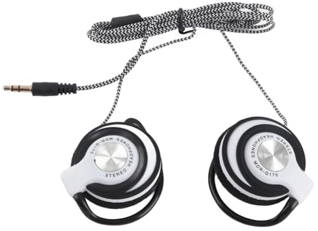 Generic 3,5 Mm Trådanslutet Spelheadset Premium Sound Musikhörlurar Ear Hook Headset On Ear Sporthörlurar, Lämpliga för Långvarigt Bärande, Vit (Vit)