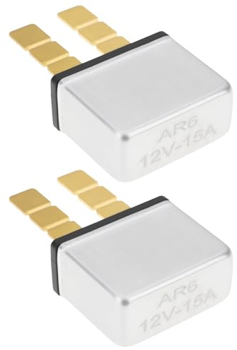 SG Store Interruttore Automatico A Ripristino Automatico Da 2 Pezzi 6-12 V 15 A Compatibile Con Fusibili A Lama ATO ATC AF 257 APR
