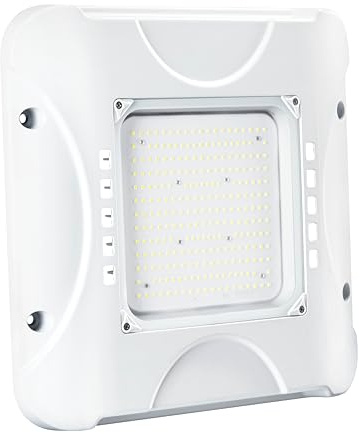 Parmida LED Canopy Light, 150W, 0-10V Dimmable, 100-277VAC, IP65 Waterproof, ETL, Shop Light, 5700K, 16.5 x 16.5, Gas Station, Warehouse, Garage, Street, Area & Outdoor Lighting, Commercial Grade