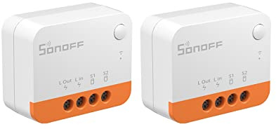 SONOFF Zigbee Smart Light Switch, No Neutral, Hub Required, 2-Way Interruptor Inteligente, Voice Control with Alexa, Google Home and SmartThings, ZBMINIL2 2 Pack