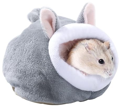 Maison pour hamster, cochons d'Inde, petit animal de compagnie, lit d'hiver chaud en velours doux, accessoires pour rongeurs/cochons d'Inde, jouet pour hamster