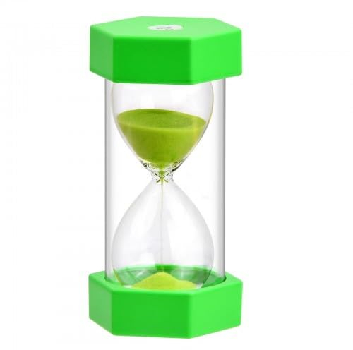 Vesaneae Sablier Minuterie 5 Minutes, Horloge à Sable Cuisine, Sablier pour Enfant, Sablier Minuterur pour Brossage, Sable Horloge, Sablier adapté à la Cuisine, Jeu, Familial, Classe, Maison,Bureau