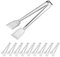 MABAHON 9 Pouces Pinces de Service Pince,10 Pcs Pinces Cuisine,à Salade Inox pour Cuisine Cuisson BBQ Friture Buffet Salade Grillades