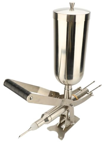 ALQSIM Máquina llenadora Manual de Donuts, 4,5 l 304 de Acero Inoxidable Donut Jelly Cream Filler Machine for Pastel de Pan, máquina for Hacer Churros for restaurantes, cafeterías, panaderías