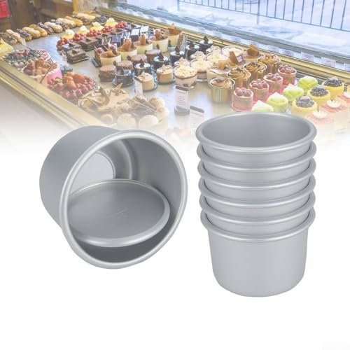SPORTARC Mini tortiera rotonda, in acciaio inox, per torte e pane, compleanni, matrimoni, Natale