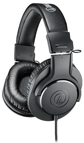Audio-Technica ATH-M20x Closed Dynamic Professional Monitoring Headphones Black