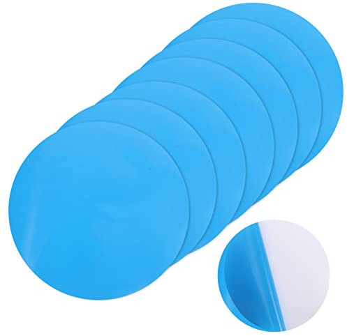BESPORTBLE Kit De Reparación De Piscina - 10 Parches Autoadhesivos De Vinilo para Revestimiento De Piscinas y Botes - Parche De Plástico para Reparaciones Rápidas y Efectivas