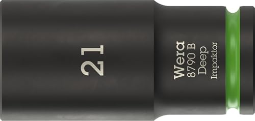 Wera 8790 B Impaktor Deep Bussole con attacco da 3/8, 21 x 63 mm