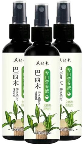 Brazilian Wood Plant Food, Lucky Bamboo Feed Liquid Fertilizer for Indoor Plants Hydroponic Nutrient Solution for Houseplants All-Purpose Liquid Fertiliser for Healthy Growth (3)