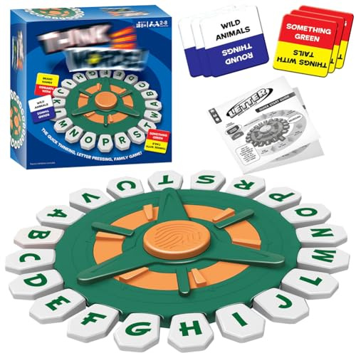 YCVBCY Gioco Parole Pensiero, Gioco Carte Ritmo Rapido Giochi di Parole Giochi da Tavolo per Famiglie Giioco di Lettere Giocattolo Puzzle Interattivo per Bambini e Adulti 2-8 Giocatori