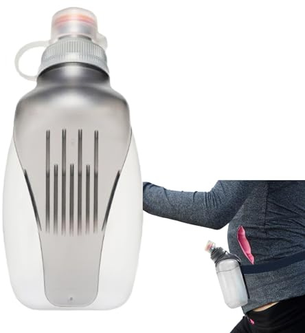 Shirene Running Water Bottle,250ml Leakproof Soft Bottle for Running Jogging and Cycling Ideal for Runnings Belts Hydration Belts or Vests Small and Portable The Perfect Companion for Outdoor Sports