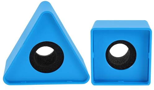 HAMPPLIES 2pcs Microphone Logo Station Portable Triangular Shaped Mic Flags for Interviews Meeting Ktv Use as Microphone Branding Accessory