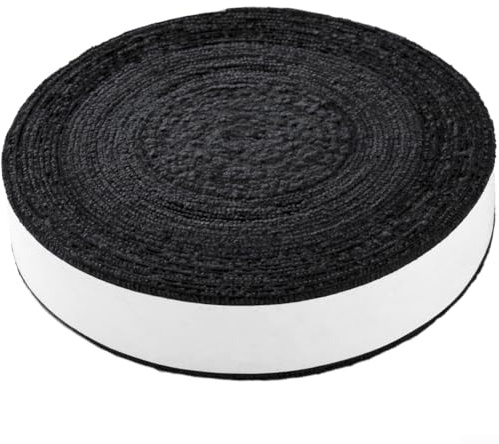 Desiumite Towelling Hockey Tape, Tennis Badminton Racket Overgrip Anti-slip Racket Grip Finishing Tape Squash Racquet Grip Super Absorbent Replacement Grip(Black)