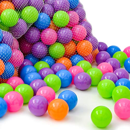 LittleTom Ab Null: 600 Bunte Bälle für Bällebad Baby Spielbälle 6cm - Indoor Outdoor Spielzeug für Spielzelt Spieltunnel Bällebad Kinder Plastikbälle Klein - Babyspielzeug Bällchenbad