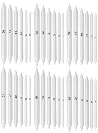 36 Stück Künstlerpapier Blending Stump und Tortillion Art Blenders 6 Größen für Studenten Sketch Drawing
