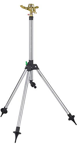 Bambelaa! Arroseur de pelouse, arroseur de jardin, arroseur circulaire, arroseur à impulsion, arroseur de jardin, grandes surfaces, métal, 1/2