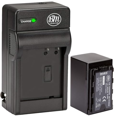 BM Premium VW-VBD58 Battery and Charger for Panasonic AG-VBR59, BGH1, HC-X1, HC-X1500, HC-X2000, AG-CX10, AG-CX350, AG-UX180, AG-AC30, AG-UX90, AG-DVX200, HC-MDH3E, AJ-PX270, AJ-PX230 Camcorders