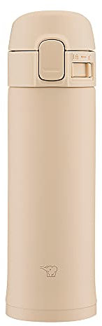 Zojirushi SM-PD30-CM Zojirushi Water Bottle, One-Touch Stainless Steel Mug, 0.3 L., Beige