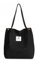 FITDON Cord Umhängetasche Damen, Groß Schultertasche Canvas Tasche Tote Handtasche für Alltag, Büro, Schulausflug und Einkauf - Schwarz