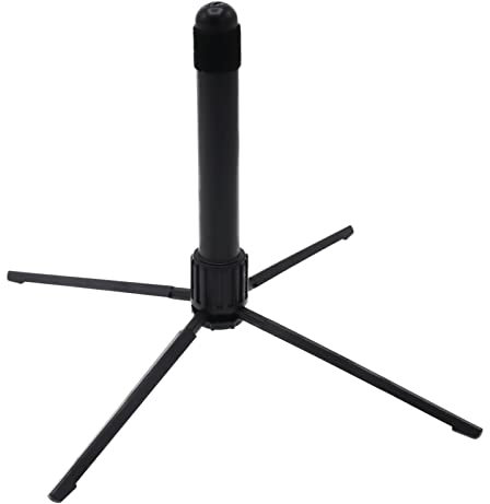 Cheerock Support de flûte portable, support de flûte en métal à 4 pieds avec base pliable pour flûte, support stable pour flûte, accessoire d'instrument à vent